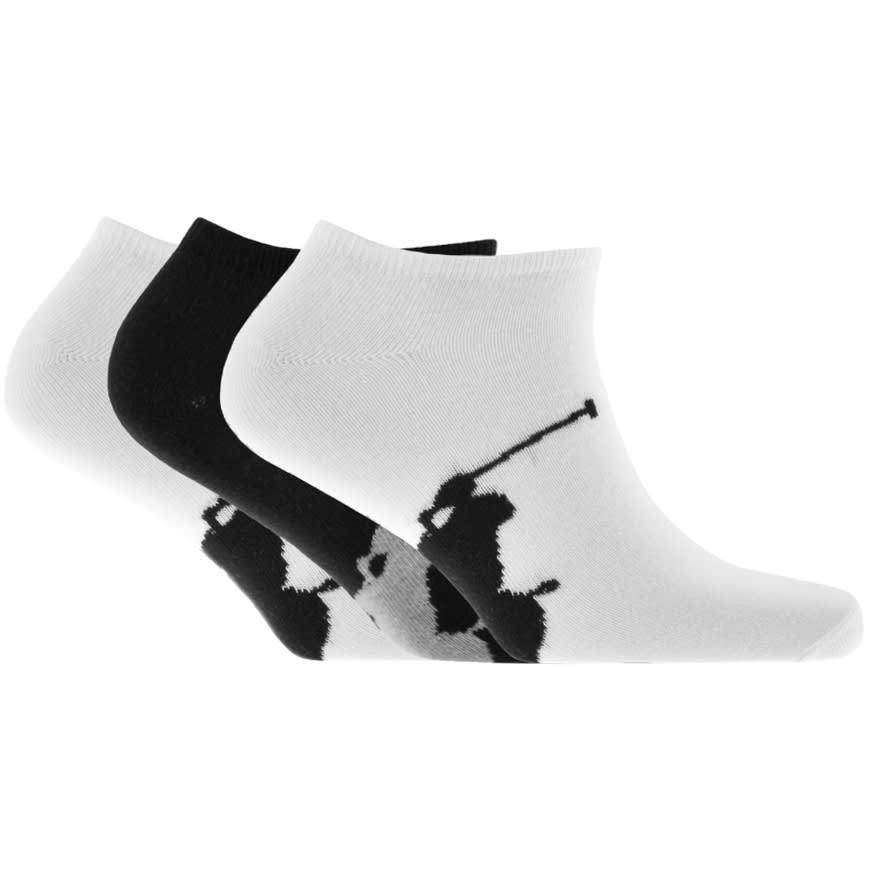 Alternative Image for ProductRalph Lauren 3 Pack Trainer Socks White1